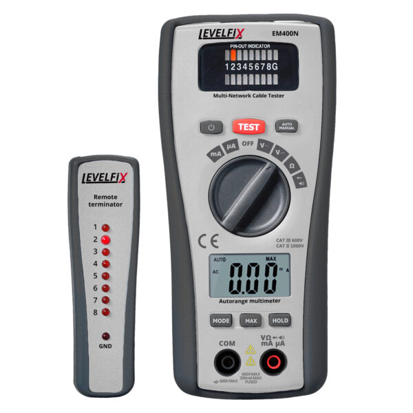 METOFIX EM400N 2-IN-1 LAN-TESTER EN MULTIMETER