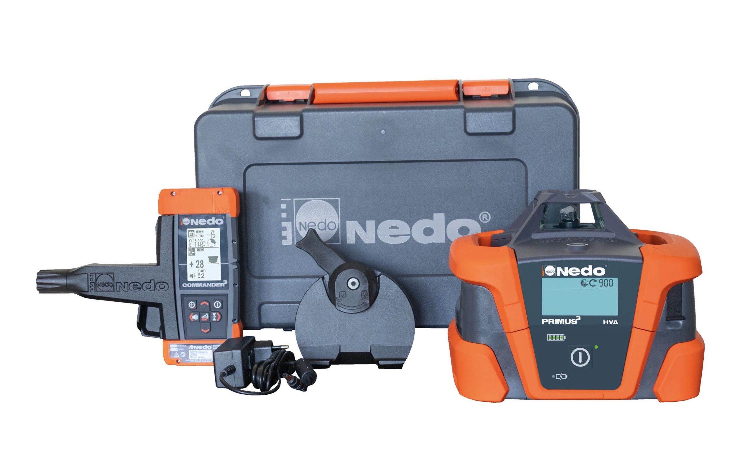 Nedo PRIMUS 3 HVA roterende bouwlaser met AutoAlign & COMMANDER 3